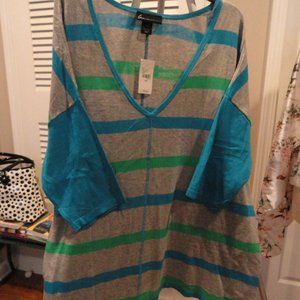 Lane Bryant Striped Top 18/20 NWT
